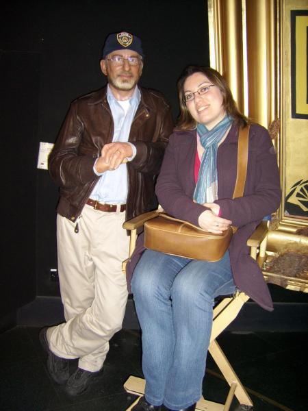 SITTING ON STEVEN SPIELBERG'S CHAIR!