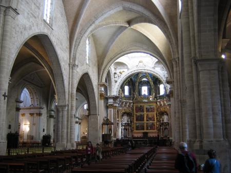 INSIDE THE CATHEDRAL IN VALENCIA