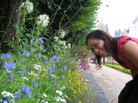 BEAUTIFUL FLOWERS IN THE CASTLE