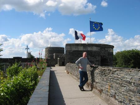 ALEX AT THE TOP OF THE CASTLE