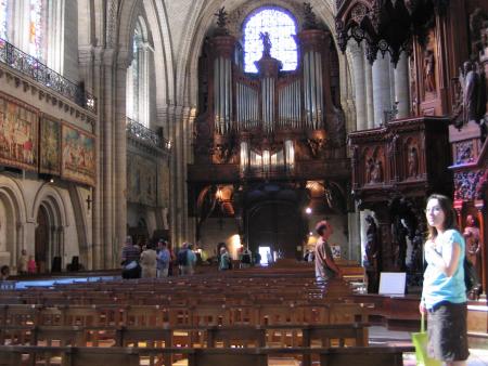INSIDE THE CATHEDRAL IN ANGERS