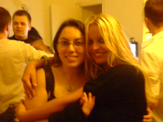 AM & JULIE AT WEASEL'S BIRTHDAY
