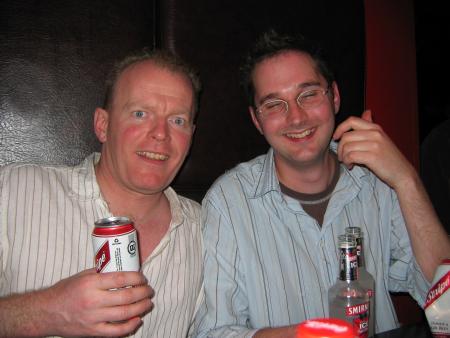 ALEX & JAMES DRINKING